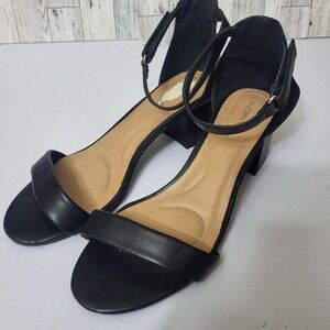 Lane Bryant Black Heeled Sandals